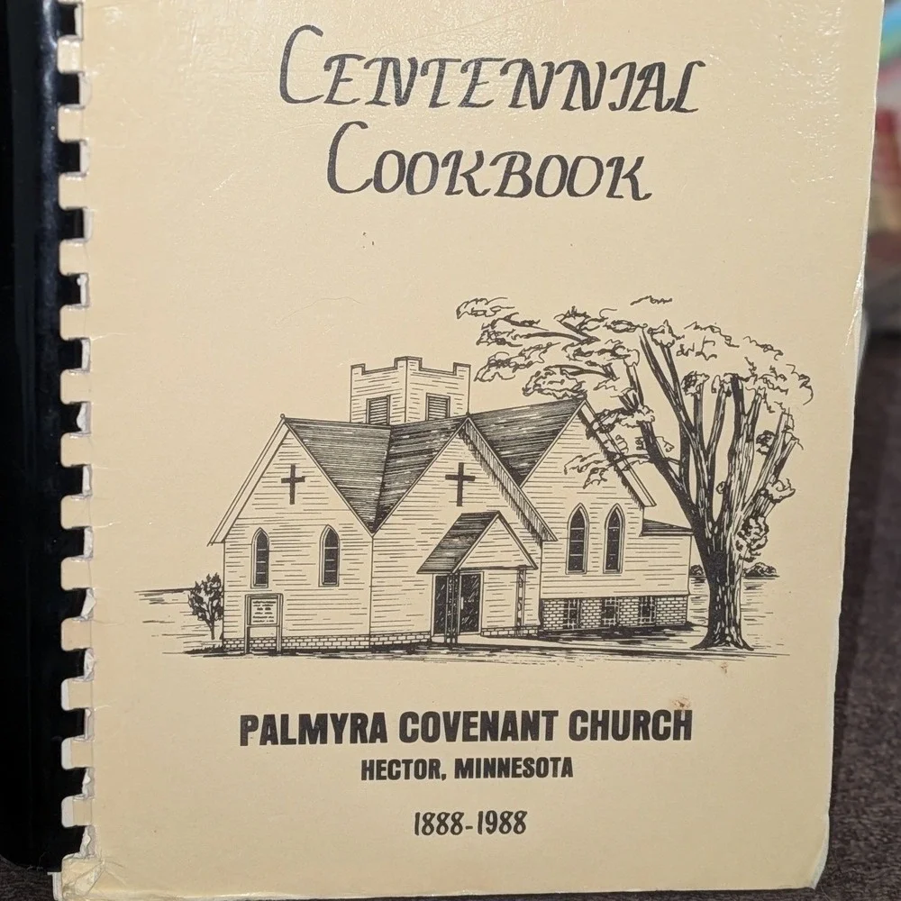 Centennial Cookbook Palmyra Covenant‎ Church Hector Minnesota 1888-1988 Vintage